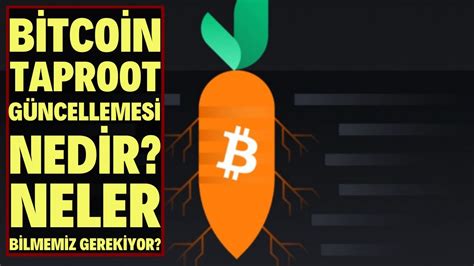 Bitcoin Taproot Güncellemesi