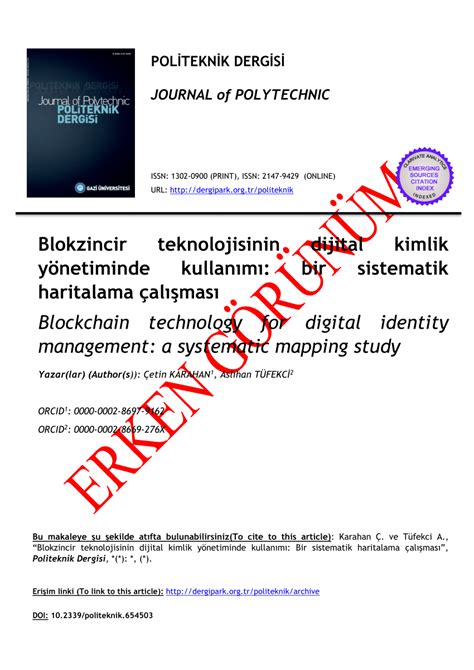 Blokzincir ile Dijital Kimlik